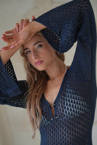 Marina Crochet Maxi Dress